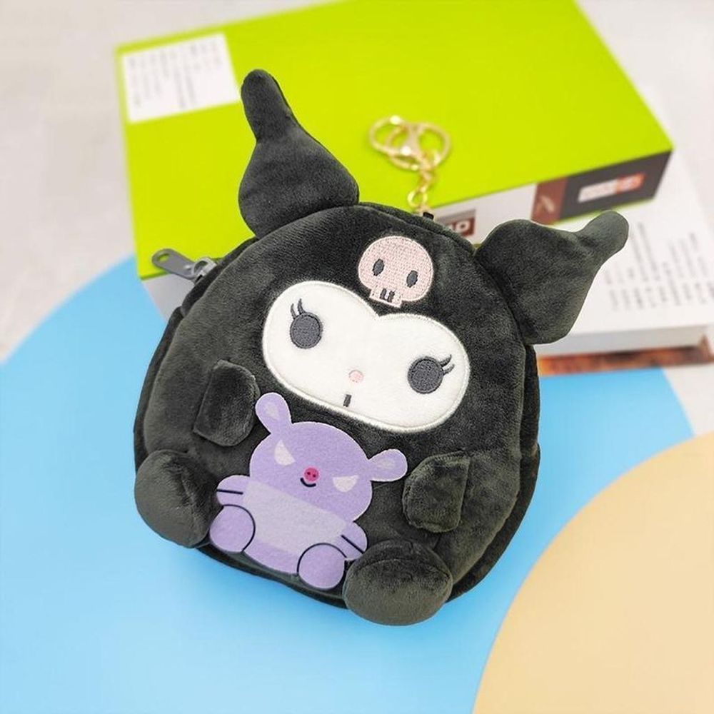 One Kuromi Plush Keychain Mini Bag Purse
